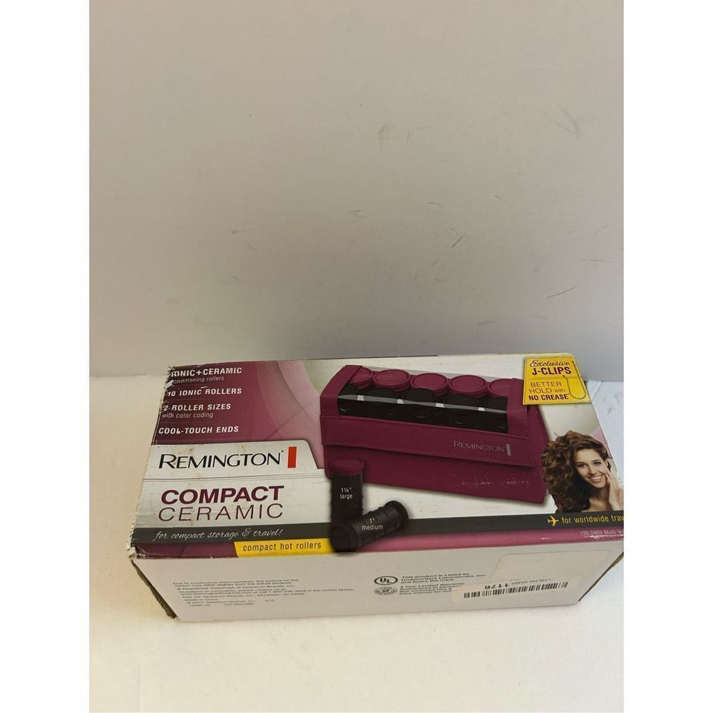 Remington compact ceramic rollers‎ travel J clips